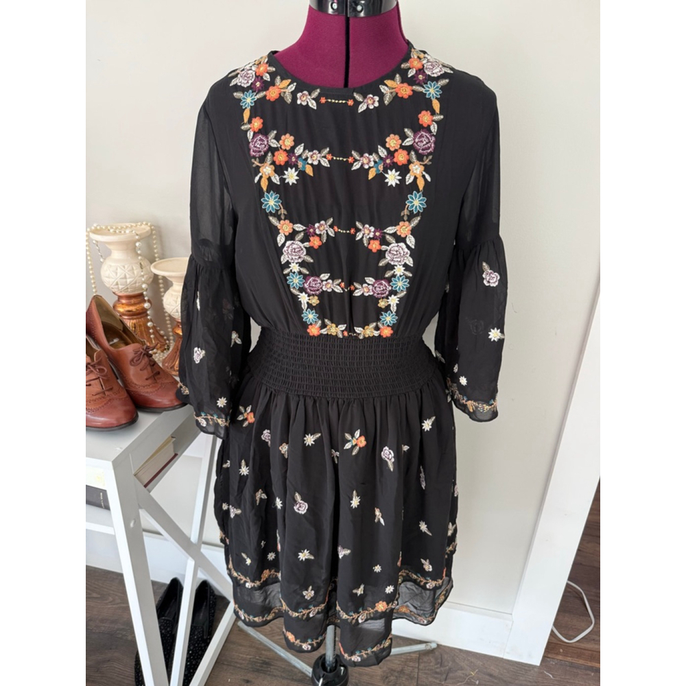 Anthropologie Maeve Embroidered Dress 2